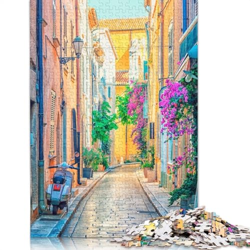 Buntes St. Tropez-Poster-Puzzle, 1500 Teile, für Teenager, Geschenke, Holzpuzzle für Erwachsene und Teenager ab 12 Jahren, 1500 Teile (85 x 57 cm) von TBDUEPS
