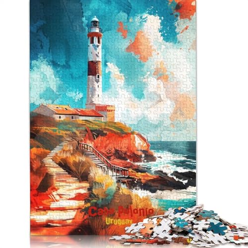 Cabo Polonio Kunstposter-Puzzles für Erwachsene, 1500 Teile, Holzpuzzles für Teenager, Geschenke, Lernspiel für Erwachsene Teenager, 1500 Stück (85 x 57 cm) von TBDUEPS