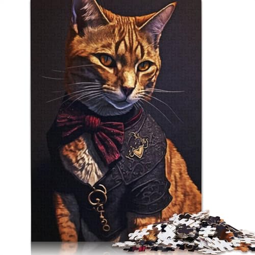 Cat Fashion Puzzles 1000 Teile Schwer Puzzle Spielzeug Pädagogisches Spiel Impossible Herausforderung Spielzeug Für Erwachsene Kinder 1000pcs (75x50cm) von TBDUEPS