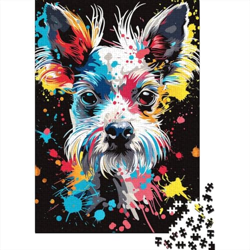 Chinesischer Schopfhund, Kunstpuzzle für Erwachsene, 1000-teiliges Puzzle für Teenager ab 12 Jahren, 1000 Teile (38 x 26 cm) von TBDUEPS