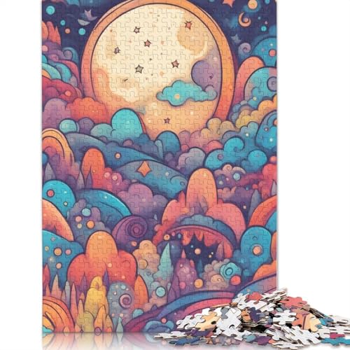 Colorful Fantasy World Puzzle 1000-teilige Schwer Puzzle Spielzeug Pädagogisches Spiel Impossible Herausforderung Spielzeug Für Erwachsene Und Kinder in Bewährter 1000pcs (38x26cm) von TBDUEPS