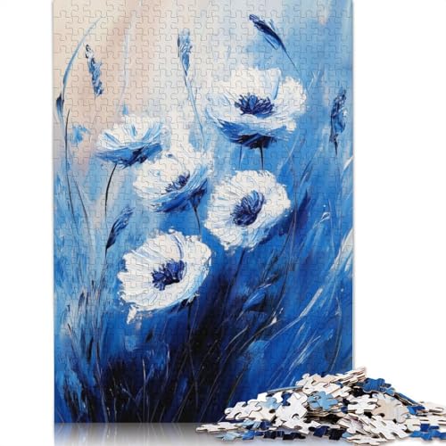Cornflower Painting Puzzles 1000 Teile Schwer Puzzle Spielzeug Lernspiel Impossible Herausforderung Spielzeug Für Erwachsene Und Kinder Ab 12 Jahren 1000pcs (75x50cm) von TBDUEPS