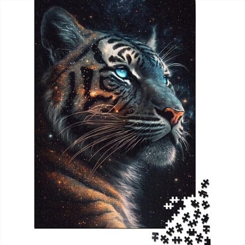 Cosmic Animal Tiger Puzzle, kreative Spiele, 100% recycelter Karton, Puzzle für Erwachsene, 300 Teile (40 x 28 cm) von TBDUEPS