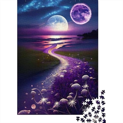 Cosmic Fantasy Beach Puzzle, Dekompressionsspielzeug, rechteckiges Papierpuzzle für Kinder und Erwachsene ab 12 Jahren, 300 Teile (40 x 28 cm) von TBDUEPS