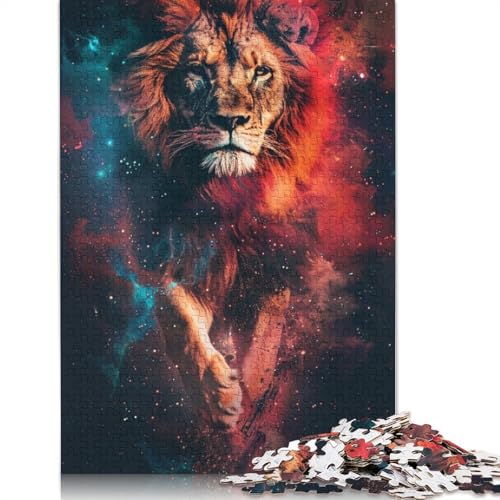 Cosmic Lion Puzzle 1000 Teile für Erwachsene und Teenager ab 12 Jahren, 1000 Teile (75 x 50 cm) von TBDUEPS