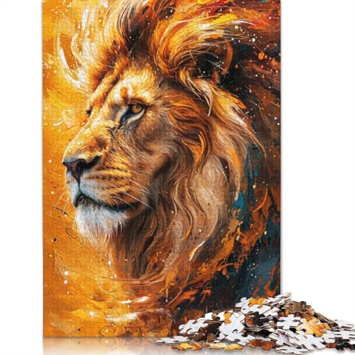 Cosmic Lion Puzzles für Erwachsene, 1000-teiliges Puzzle für Teenager, Lernspiel, Herausforderungsspielzeug, 1000 Stück (75 x 50 cm) von TBDUEPS