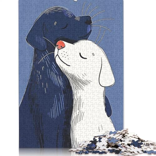 Cute Dog Puzzles 1000 Teile Schwer Puzzle Spielzeug Lernspiel Impossible Herausforderung Spielzeug Für Erwachsene Und Kinder Ab 14 Jahren 1000pcs (75x50cm) von TBDUEPS