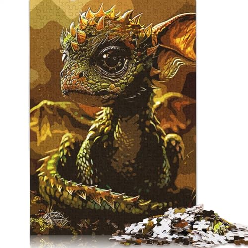 Cute Dragon Puzzle 1000-teilige Schwer Puzzle Spielzeug Lernspiel Impossible Herausforderungsspielzeug Für Erwachsene Und Kinder in Bewährter 1000pcs (38x26cm) von TBDUEPS