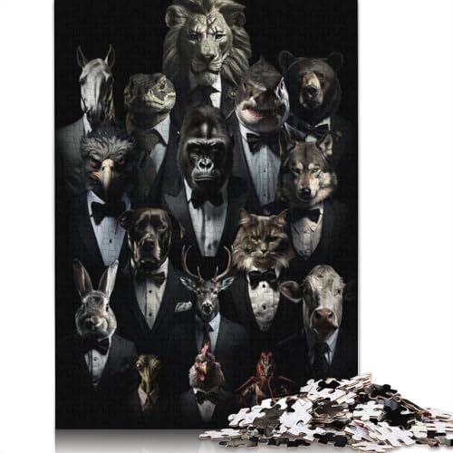 Dapper Jungle Puzzle 1000-teilige Schwer Puzzle Spielzeug Lernspiel Impossible Herausforderung Spielzeug Für Erwachsene Und Kinder Ab 14 Jahren 1000pcs (75x50cm) von TBDUEPS