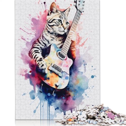 Das Asheera Watercolros 1000-teilige Puzzle für Erwachsene, Spielzeug, Denkspiel, Lernspiel für Erwachsene, Stressabbau, Heimdekoration, 1000 Teile (75 x 50 cm) von TBDUEPS