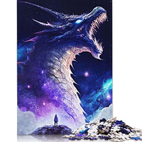 Dragon Lonely Puzzles 1000 Teile Schwer Puzzle Spielzeug Pädagogisches Spiel Impossible Herausforderung Spielzeug Für Erwachsene Und Kinder Ab 12 Jahren 1000pcs (38x26cm) von TBDUEPS