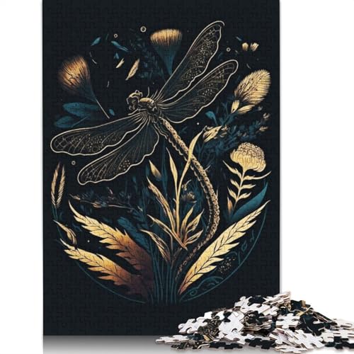 Dragonfly Art Puzzles 1000 Teile Schwer Puzzle Spielzeug Lernspiel Impossible Herausforderung Spielzeug Für Erwachsene Und Kinder Ab 12 Jahren 1000pcs (75x50cm) von TBDUEPS