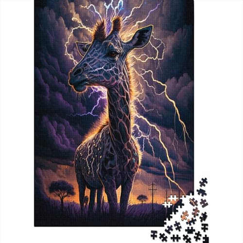 Dream Giraffe Puzzle, Denksportaufgabe, Premium-Puzzle aus Karton für Kinder und Erwachsene ab 12 Jahren, 300 Teile (40 x 28 cm) von TBDUEPS