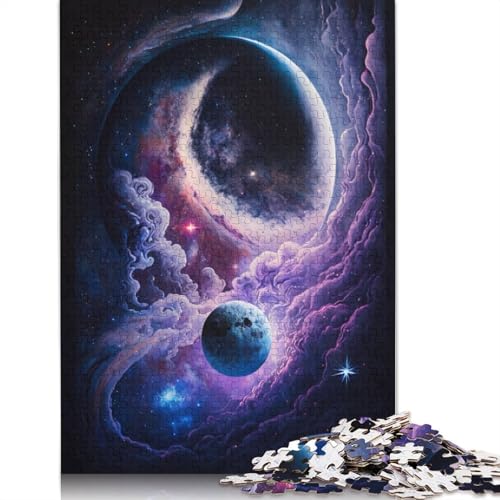 Dream Moon Puzzle, Denksportaufgabe, Premium-Puzzle aus Karton für Kinder und Erwachsene ab 12 Jahren, 1000 Teile (75 x 50 cm) von TBDUEPS