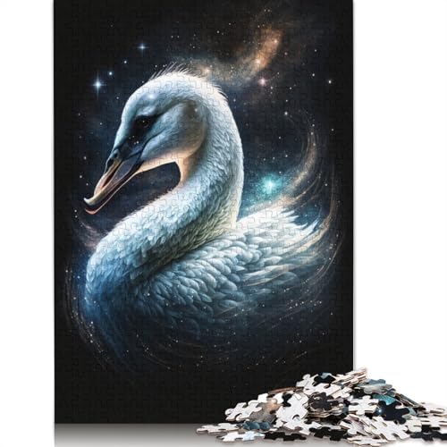 Dream Swan Puzzle, Denksportaufgabe, Premium-Puzzle aus Karton für Kinder und Erwachsene ab 12 Jahren, 1000 Teile (75 x 50 cm) von TBDUEPS