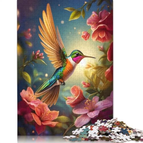Enchanted Hummingbird Puzzle 1000 Teile Schwer Puzzle Spielzeug Lernspiel Impossible Herausforderungsspielzeug Für Erwachsene Und Kinder Ab 12 Jahren 1000pcs (75x50cm) von TBDUEPS