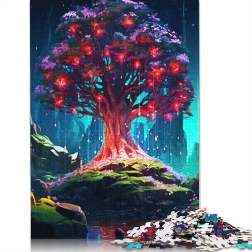 Fantasy Style Tree Puzzle 1000-teilige Schwer Puzzle Spielzeug Pädagogisches Spiel Impossible Herausforderung Spielzeug Für Erwachsene Und Kinder Ab 12 Jahren 1000pcs (75x50cm) von TBDUEPS