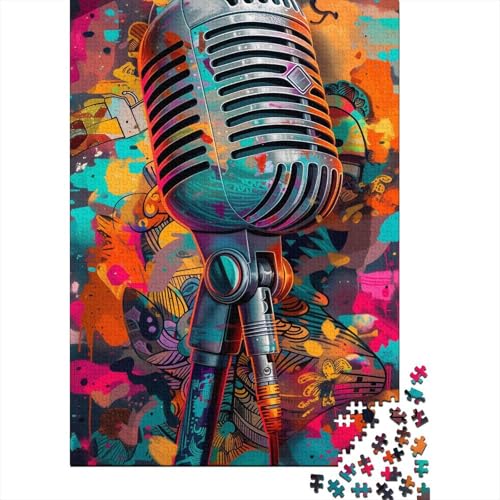 Farbmikrofon-Puzzles für Erwachsene, 1000 Teile, Puzzles für Erwachsene und Teenager ab 12 Jahren, 1000 Teile (38 x 26 cm) von TBDUEPS