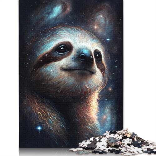 Faultier-Puzzle, herausfordernd und knifflig, 100% recycelter Karton, Puzzle für Erwachsene und Kinder, 1000 Teile (75 x 50 cm) von TBDUEPS