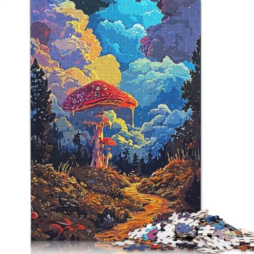 Forest Mushroom Puzzle 1000-teilige Schwer Puzzle Spielzeug Pädagogisches Spiel Impossible Herausforderungsspielzeug Für Erwachsene Und Kinder in Bewährter 1000pcs (75x50cm) von TBDUEPS