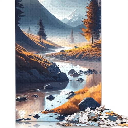 Forest Nature Puzzle 1000 Teile Schwer Puzzle Spielzeug Lernspiel Impossible Herausforderung Spielzeug Für Erwachsene Kinder 1000pcs (75x50cm) von TBDUEPS