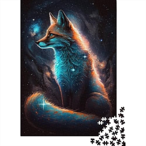 Fox Galaxy Puzzle, schwierige Herausforderung, 100% recycelter Karton, Puzzle für Erwachsene, Teenager, 300 Teile (40 x 28 cm) von TBDUEPS