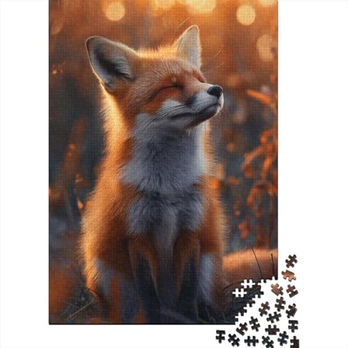 Fox Puzzle Premium 100% Recycling-Papier, rechteckiges Puzzle für Jungen oder Mädchen, 38 x 26 cm, 1000 Teile von TBDUEPS