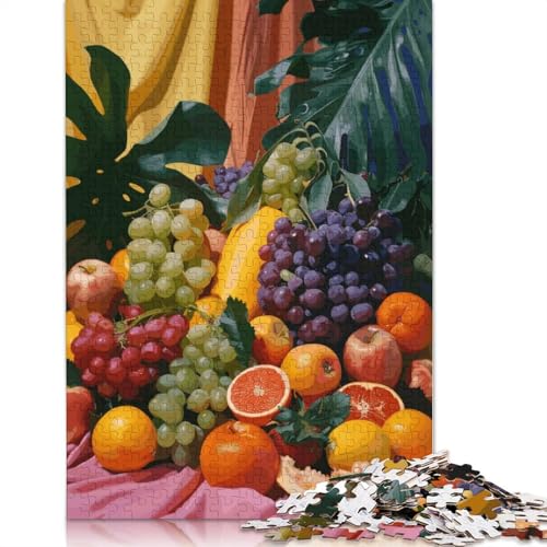 Fresh Fruit Puzzles 1000 Teile Schwer Puzzle Spielzeug Lernspiel Impossible Herausforderungsspielzeug Für Erwachsene Und Kinder Ab 14 Jahren 1000pcs (75x50cm) von TBDUEPS