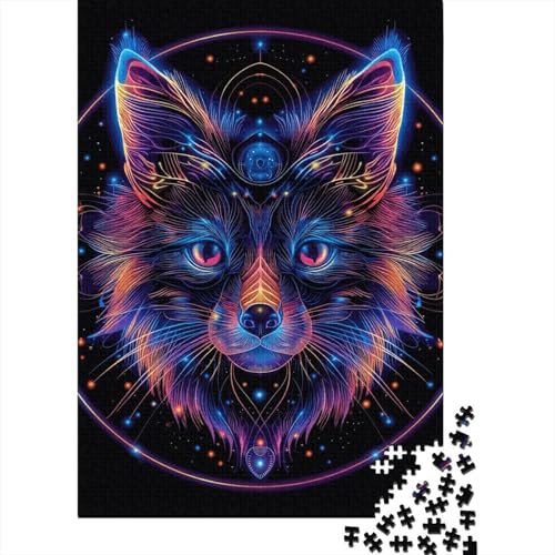 Fuchs-Puzzle, Familienspaß, rechteckiges Papierpuzzle für Jungen oder Mädchen, Geschenke zum Kindertag, 70 x 50 cm/1000 Teile von TBDUEPS