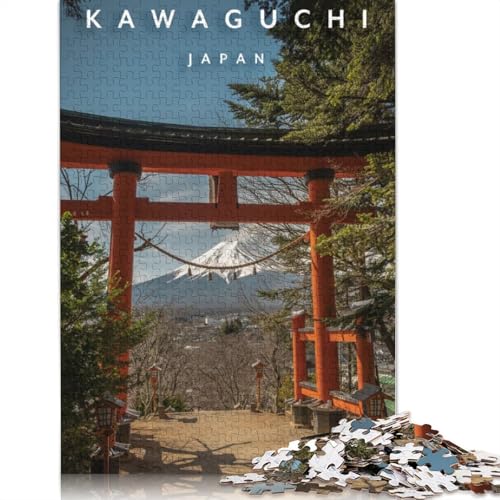 Fuji San Puzzle für Erwachsene und Jugendliche, 1000 Teile, Puzzle für Erwachsene, Lernspiel, Herausforderungsspielzeug, 1000 Teile (75 x 50 cm) von TBDUEPS