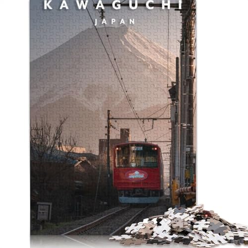 Fuji Train Puzzles 1500 Teile für Teenager-Geschenke, Holzpuzzle für Erwachsene, Puzzle für Erwachsene, 1500 Teile (85 x 57 cm) von TBDUEPS