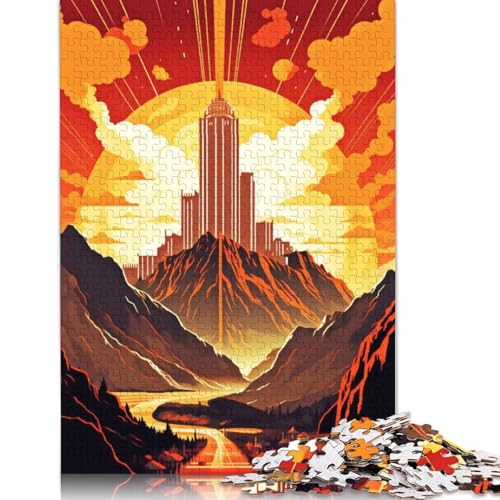 Futuristic Nature Puzzle 1000 Teile Schwer Puzzle Spielzeug Lernspiel Impossible Herausforderungsspielzeug Für Erwachsene Und Kinder in Bewährter 1000pcs (38x26cm) von TBDUEPS