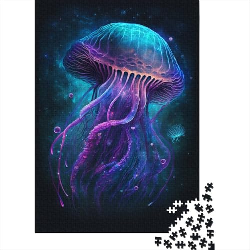 Galaxies Jellyfish Puzzle, Dekompressionsspielzeug, 100% recycelter Karton, Puzzle für Erwachsene, Teenager, 300 Teile (40 x 28 cm) von TBDUEPS