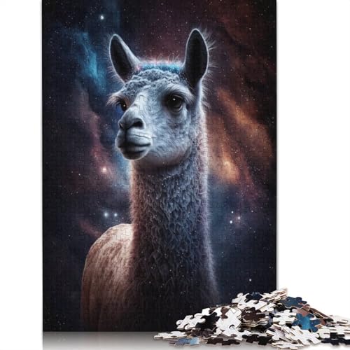 Galaxy Alpaca Space Puzzle, kreative Spiele, 100% recycelter Karton, Puzzle für Erwachsene, 1000 Teile (75 x 50 cm) von TBDUEPS