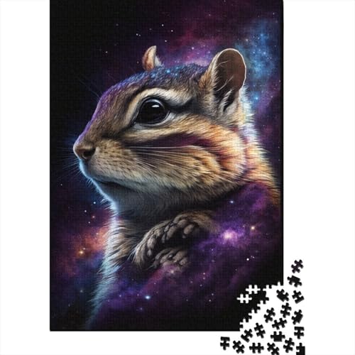 Galaxy Animal Chipmunk Puzzle, Familienspaß, 100% recycelter Karton, Puzzle für Kinder und Erwachsene ab 12 Jahren, 300 Teile (40 x 28 cm) von TBDUEPS