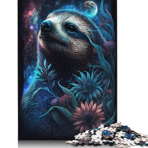 Galaxy Animal Faultier-Puzzle, Familienspaß, 100% recycelter Karton, Puzzle für Kinder und Erwachsene ab 12 Jahren, 1000 Teile (75 x 50 cm) von TBDUEPS