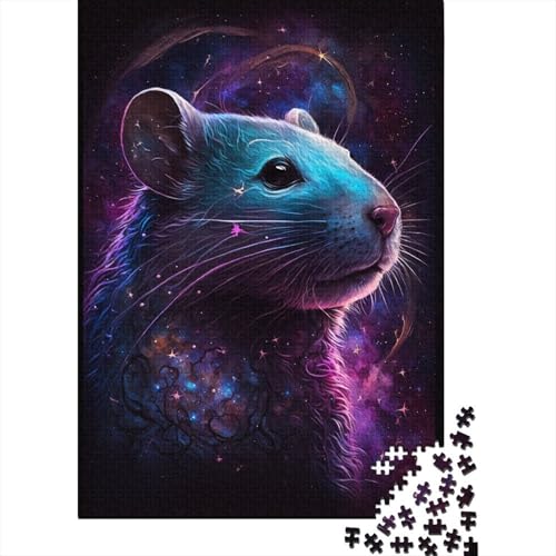 Galaxy Animal Mouse Puzzle, Familienspaß, 100% recycelter Karton, Puzzle für Kinder und Erwachsene ab 12 Jahren, 300 Teile (40 x 28 cm) von TBDUEPS