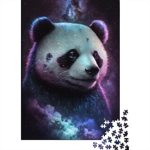 Galaxy Animals Panda Puzzle, 100% recycelter Karton, 100% recycelter Karton, Puzzle für Jungen oder Mädchen, 300 Teile (40 x 28 cm) von TBDUEPS