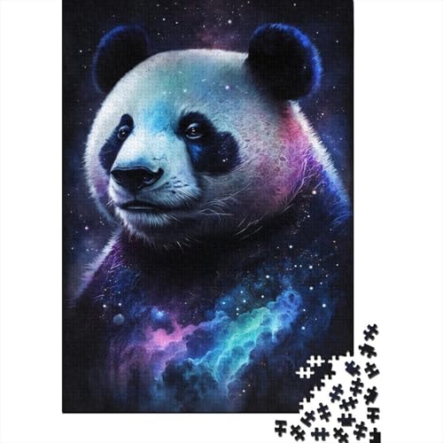 Galaxy Animals Panda Puzzle, kreative Spiele, 100% recycelter Karton, Puzzle für Erwachsene, 300 Teile (40 x 28 cm) von TBDUEPS