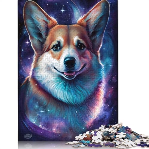 Galaxy Art Corgi-Puzzle, schwierig, 100% recycelter Karton, Puzzle für Damen und Herren, 1000 Teile (75 x 50 cm) von TBDUEPS