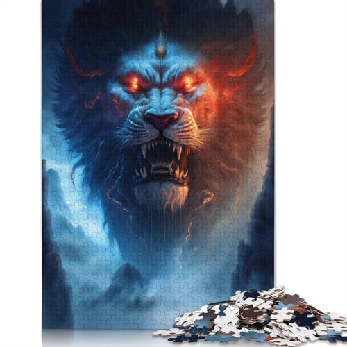 Galaxy Art Lion 1000-teiliges Puzzle für Teenager, Geschenke, Holzpuzzle, Puzzle für Erwachsene, Lernspiele für Zuhause, DIY-Spielzeug, 1000 Teile (75 x 50 cm) von TBDUEPS