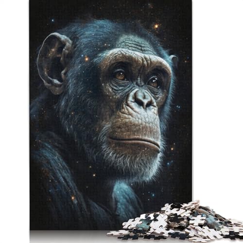 Galaxy Art Monkey Puzzle, 100% recycelter Karton, 100% recycelter Karton, Puzzle für Jungen oder Mädchen, 1000 Teile (75 x 50 cm) von TBDUEPS