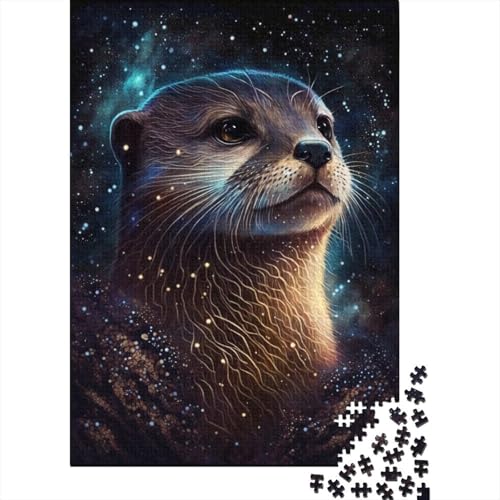 Galaxy Art Otter Puzzle Fun Premium-Puzzle aus Karton für Jungen oder Mädchen, 300 Teile (40 x 28 cm) von TBDUEPS