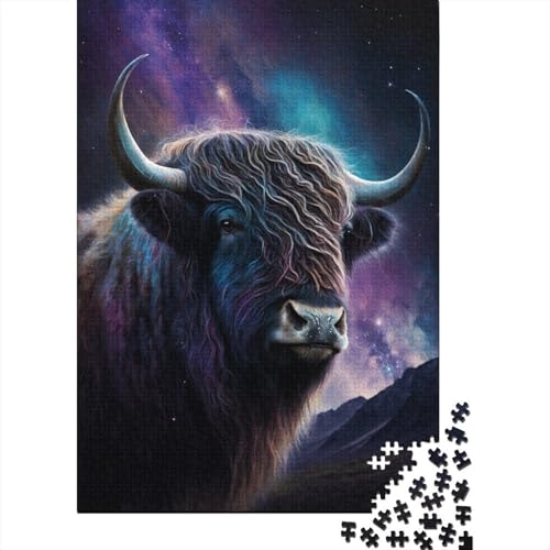 Galaxy Art Yak Puzzle, 100% recycelter Karton, 100% recycelter Karton, Puzzle für Jungen oder Mädchen, 300 Teile (40 x 28 cm) von TBDUEPS