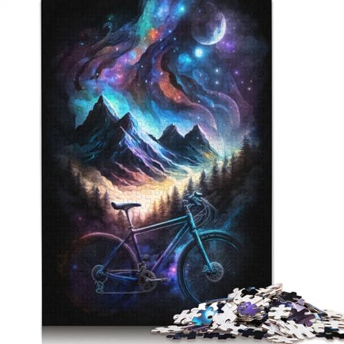 Galaxy Bike Puzzle, kreative Spiele, 100% recycelter Karton, Puzzle für Erwachsene, 1000 Teile (75 x 50 cm) von TBDUEPS