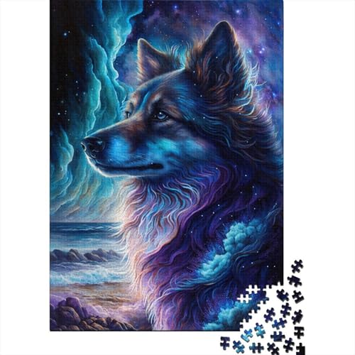 Galaxy Border Collie Puzzle, Denksportaufgabe, 100% recycelter Karton, Puzzle für Kinder und Erwachsene ab 12 Jahren, 300 Teile (40 x 28 cm) von TBDUEPS