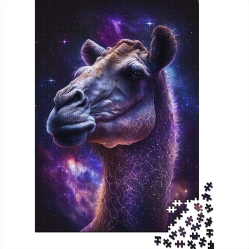 Galaxy Camel Space Puzzle, 100% recyceltes Kartonpapier, rechteckiges Puzzle für Erwachsene und Kinder, 300 Teile (40 x 28 cm) von TBDUEPS
