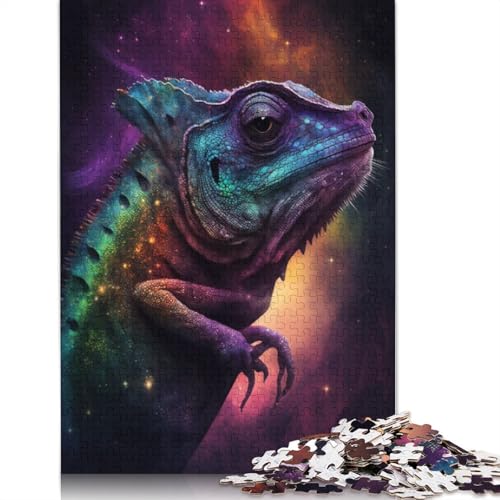 Galaxy Chameleon Puzzle, Denksportaufgabe, Premium-Puzzle aus Karton für Kinder und Erwachsene ab 12 Jahren, 1000 Teile (75 x 50 cm) von TBDUEPS