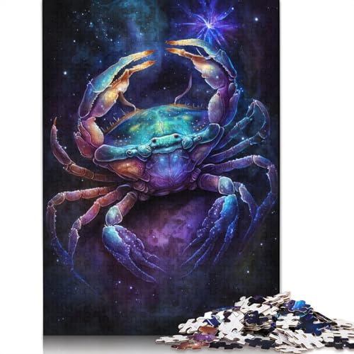 Galaxy Crab Puzzle, Relax Challenge, Spielzeug, rechteckiges Papierpuzzle für Jungen oder Mädchen, 1000 Teile (75 x 50 cm) von TBDUEPS