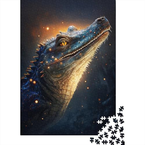 Galaxy Crocodile Puzzle, kreative Spiele, 100% recycelter Karton, Puzzle für Erwachsene, 300 Teile (40 x 28 cm) von TBDUEPS